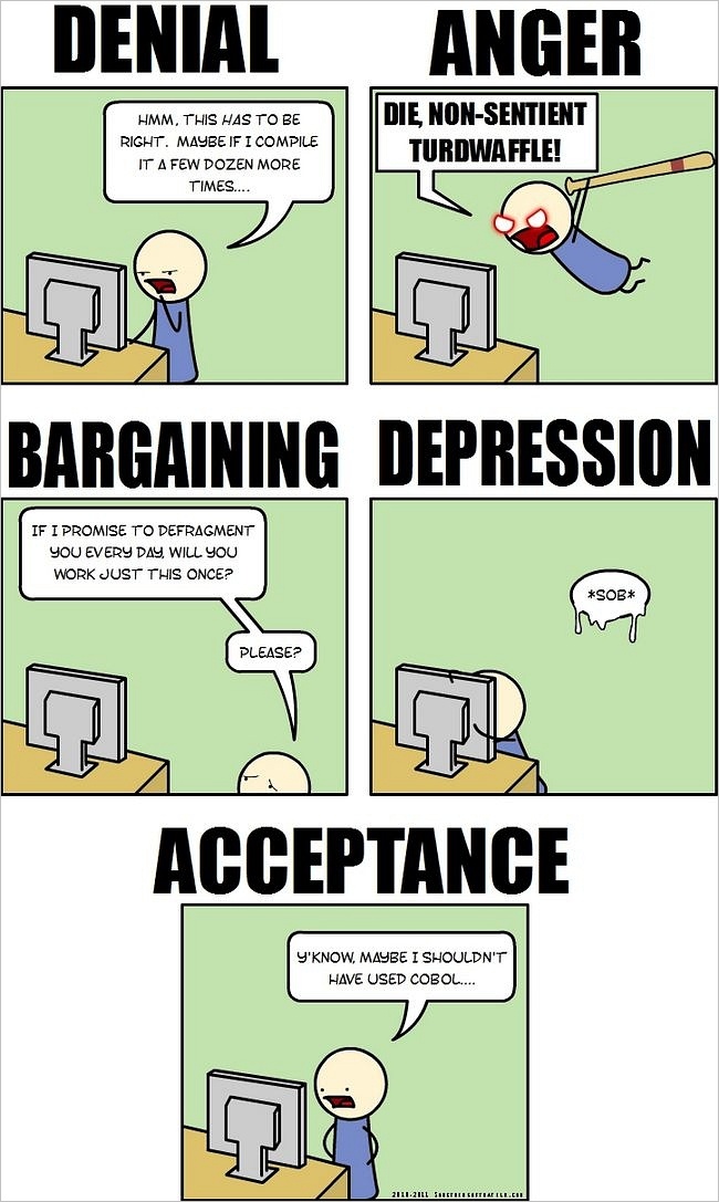 Talking with pc. One of strange developer habits