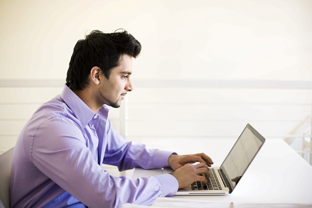 Asian with Laptop